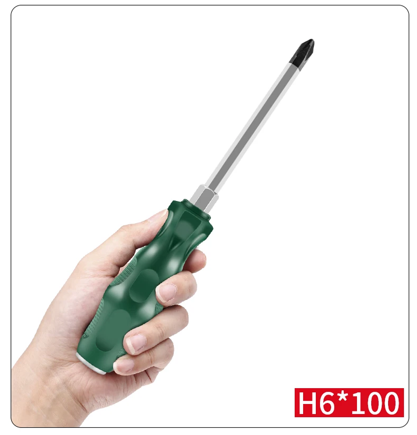Heavy-Duty Go-Through Screwdriver | High-Torque Magnetic Chrome Vanadium Steel Driver for Automotive & Industrial Use 36