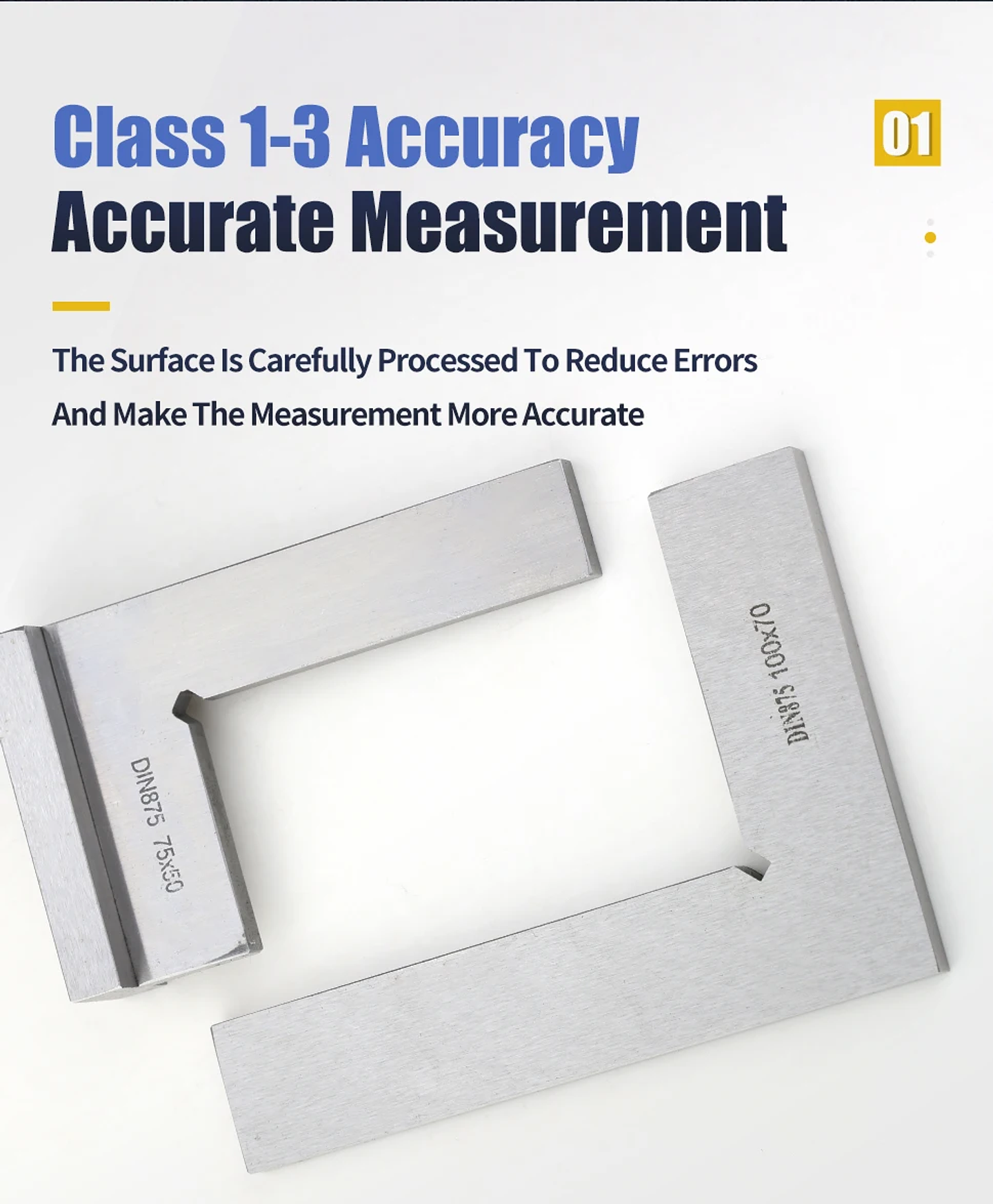 Industrial Carbon Steel 90-Degree Carpenter Square | L-Shaped Precision Try Square 20