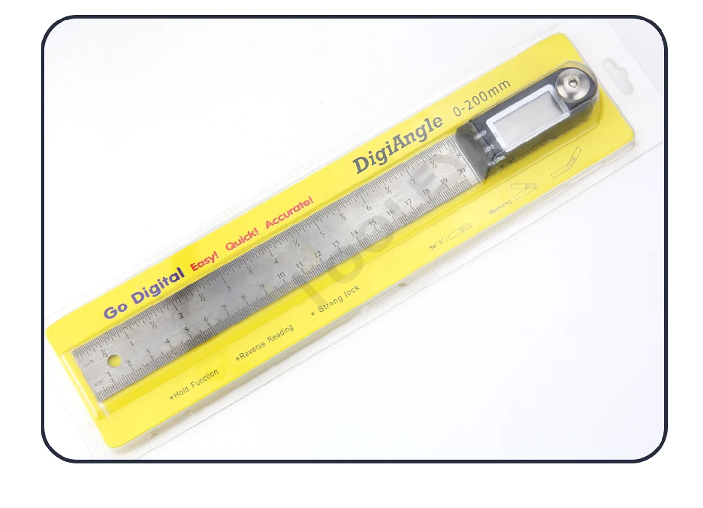 2-in-1 Digital Protractor & Angle Ruler | 360° Electronic Goniometer with LCD Display (200mm/8-Inch) 28