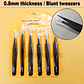 Antistatic Stainless Steel Tweezers 6 PCS Precision Maintenance Industrial Repair Curved Tool Home Work Model Making Hand Tools - thumbnail 19