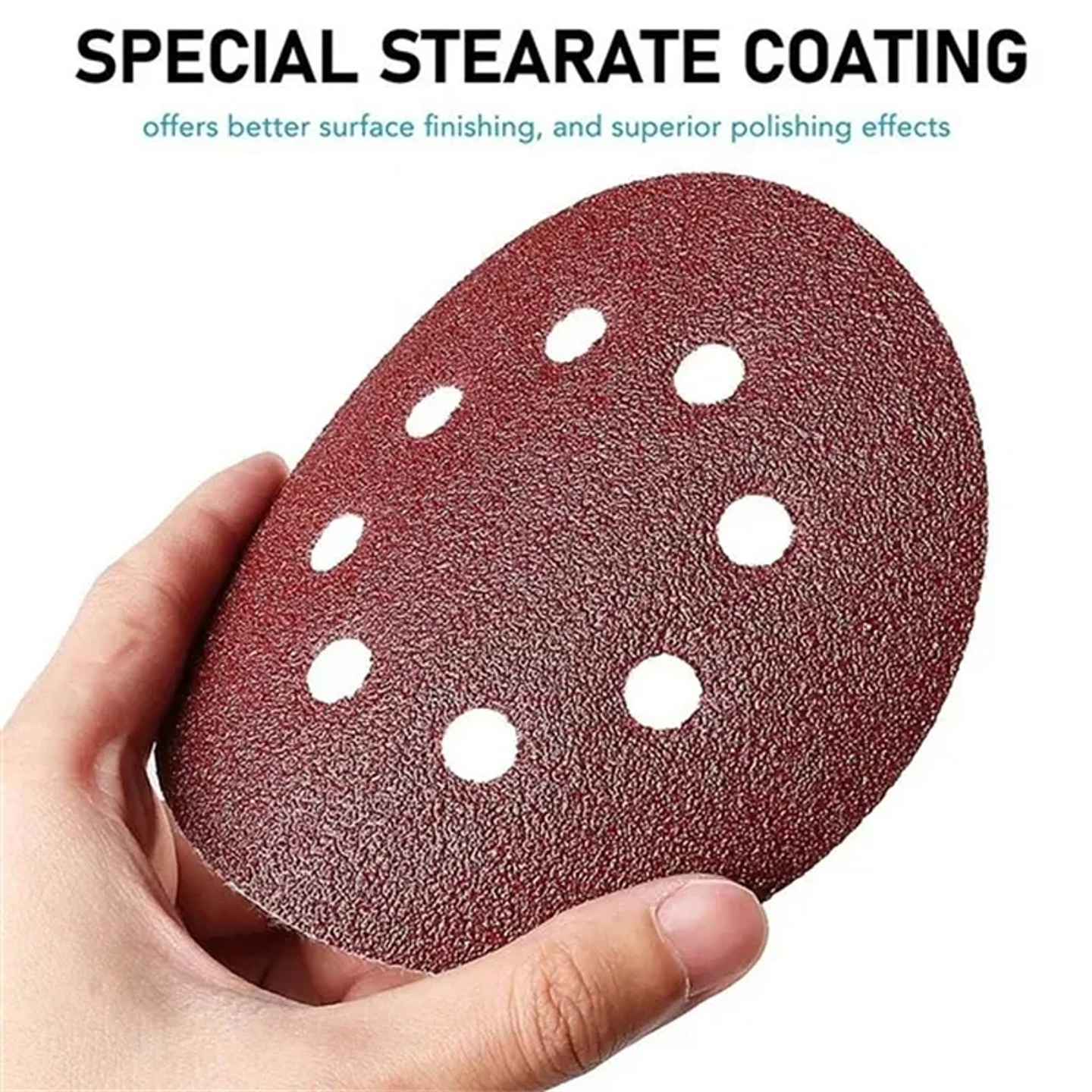 5-Inch 8-Hole Sanding Discs | Premium Aluminium Oxide Hook & Loop Sandpaper Set 17
