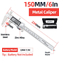 Precision 150mm Digital Caliper | Professional Stainless Steel Micrometer Gauge - thumbnail 16