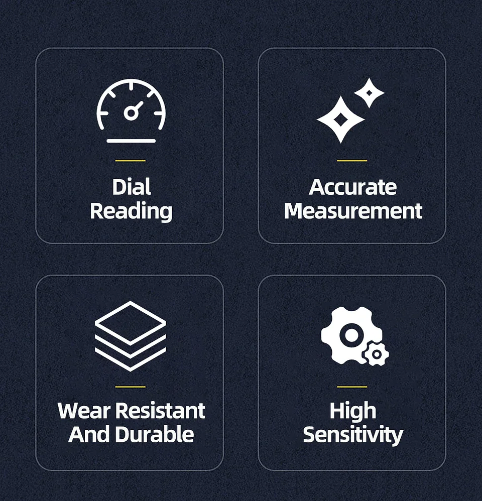 High-Precision Dial Indicator & Magnetic Base Holder Kit 20