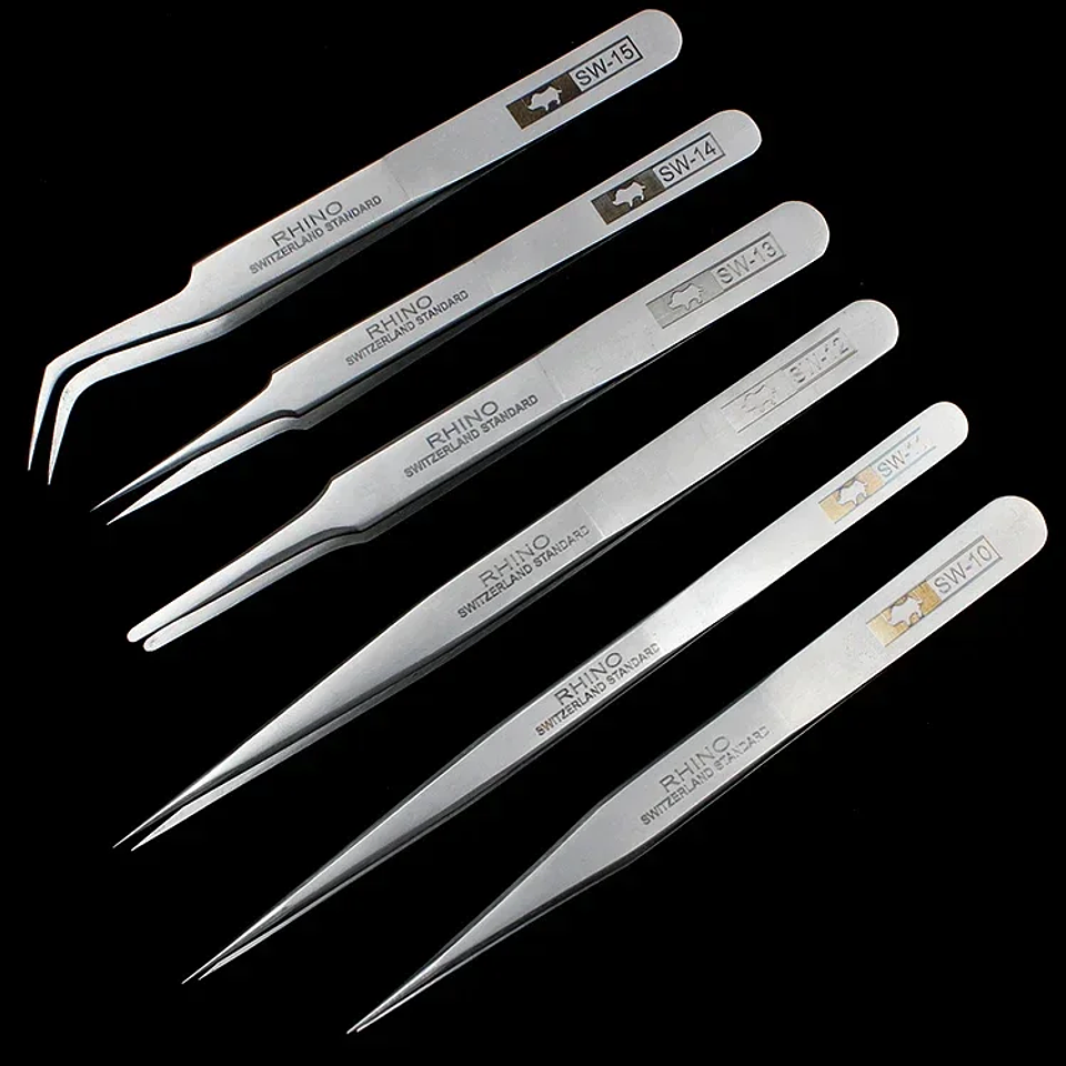 SW-Series Professional Precision Tweezers | Anti-Magnetic & Acid-Proof Swiss Standard Tools 15