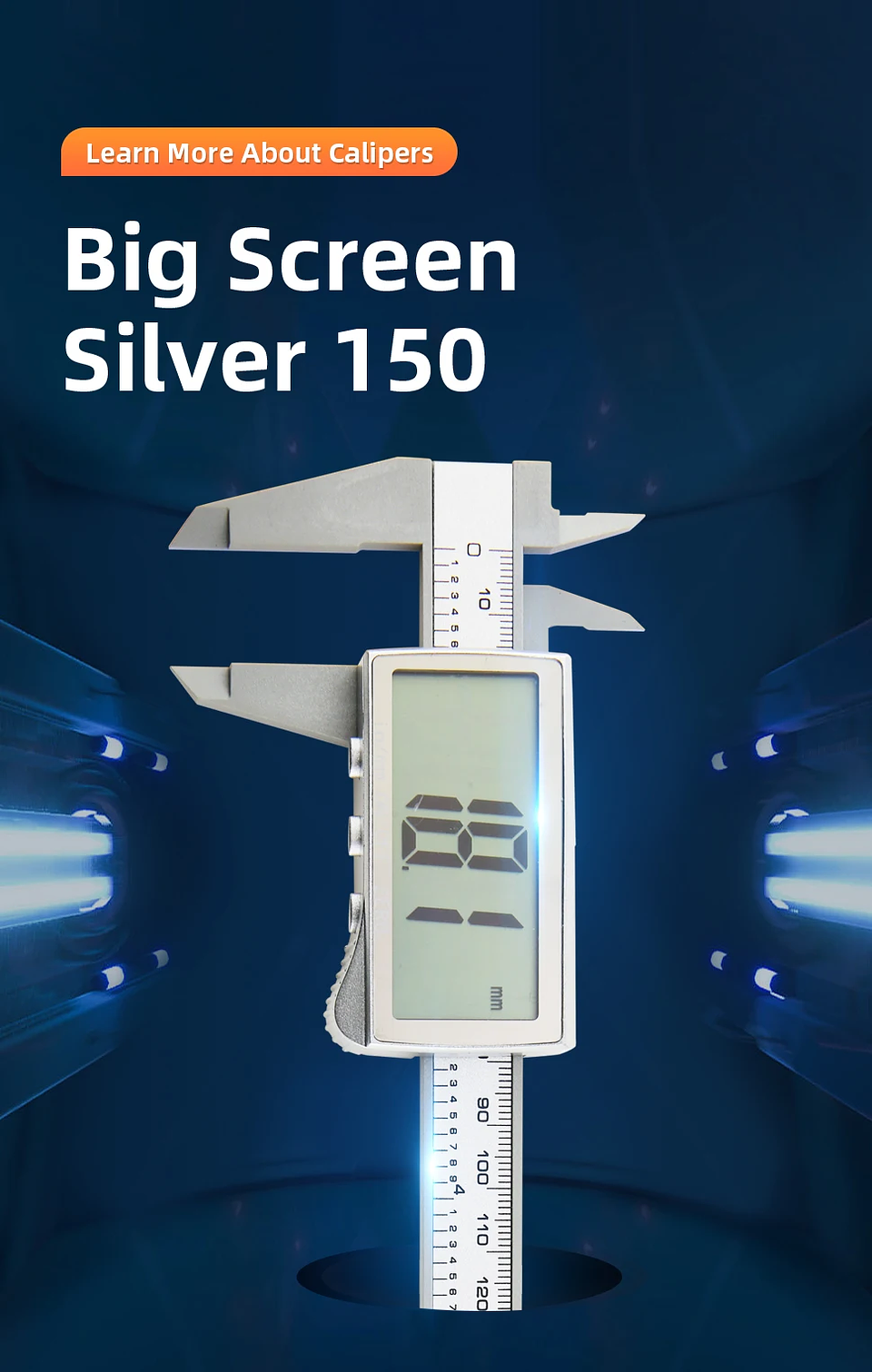 Digital Vernier Caliper | 150mm Electronic Carbon Fiber Micrometer 26