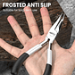 Mini European-Style Needle Nose Pliers | High-Leverage Carbon Steel Electrician Snips - thumbnail 14