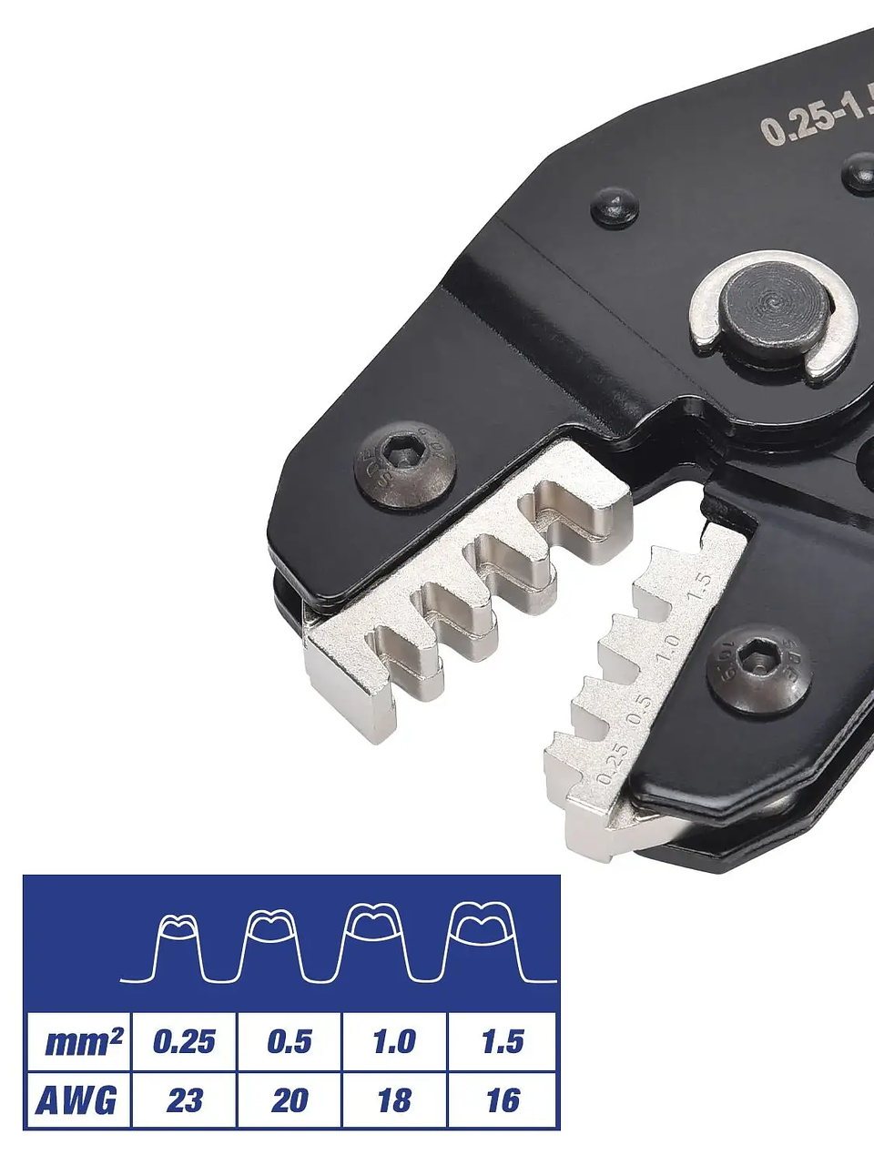 SN-58B Mini European-Style Crimping Pliers | Precision Carbon Steel Terminal Tool 8