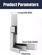 Industrial Carbon Steel 90-Degree Carpenter Square | L-Shaped Precision Try Square - thumbnail 26