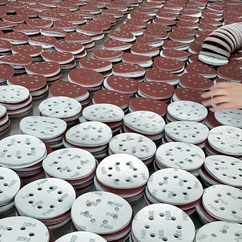 5-Inch 8-Hole Sanding Discs | Premium Aluminium Oxide Hook & Loop Sandpaper Set 22