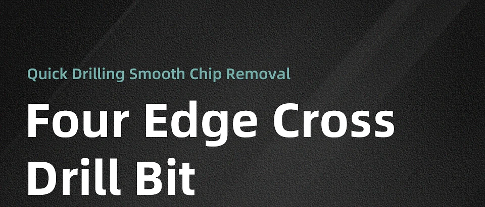 Industrial Hard Alloy Cross Hex Drill Bits | 4-Edge Carbide Tip for Tile, Glass, Concrete, and Wood 38