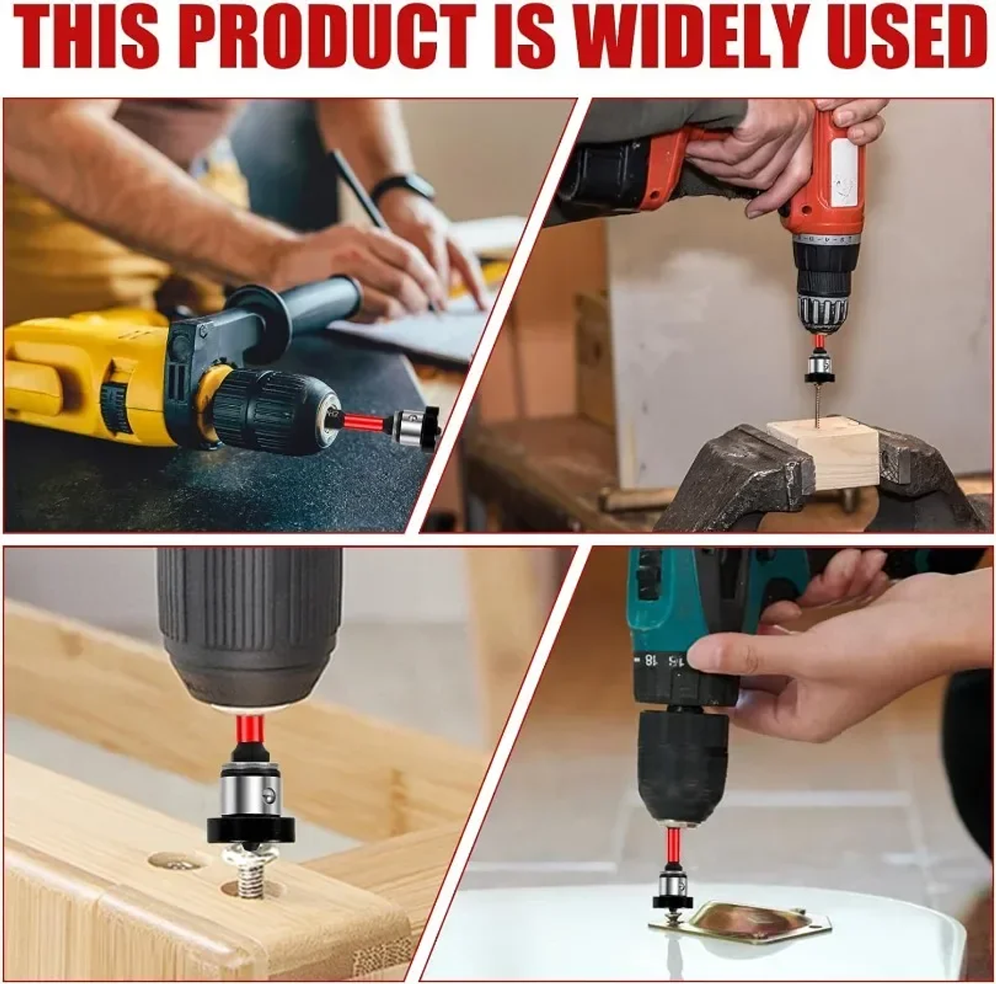 Magnetic Positioning Drywall Screwdriver Bits | Non-Slip Alloy Steel Ph2 Batch Head 16