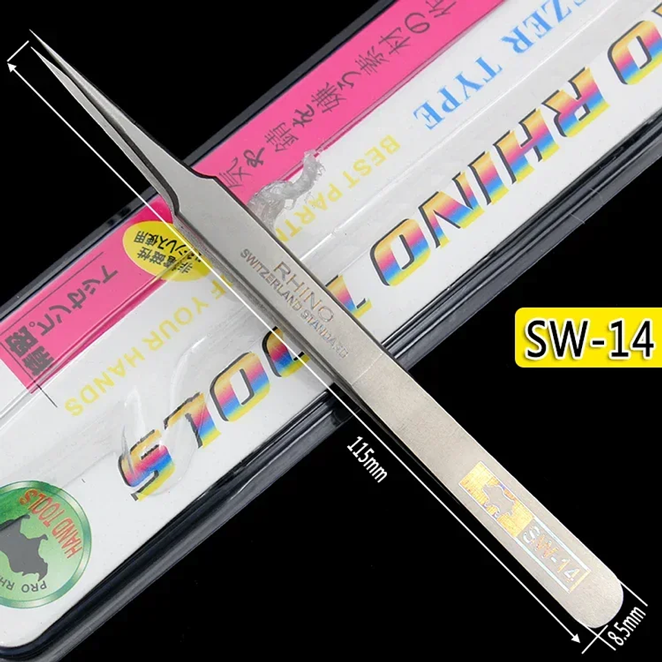 SW-Series Professional Precision Tweezers | Anti-Magnetic & Acid-Proof Swiss Standard Tools 22