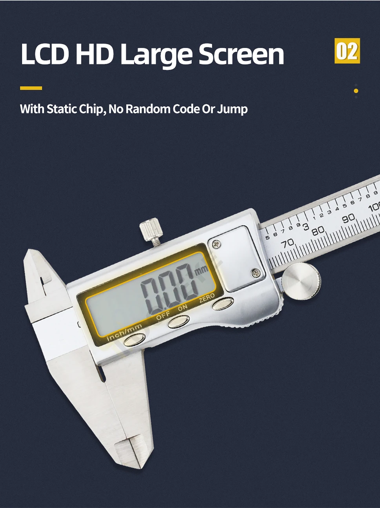 Precision 150mm Digital Caliper | Professional Stainless Steel Micrometer Gauge 25