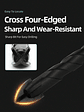 Industrial Hard Alloy Cross Hex Drill Bits | 4-Edge Carbide Tip for Tile, Glass, Concrete, and Wood - thumbnail 44