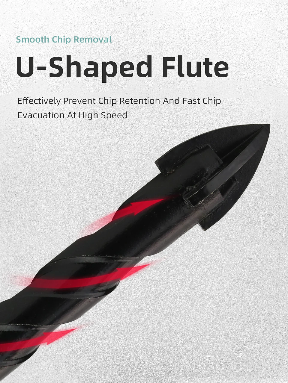 Industrial Hard Alloy Cross Hex Drill Bits | 4-Edge Carbide Tip for Tile, Glass, Concrete, and Wood 45