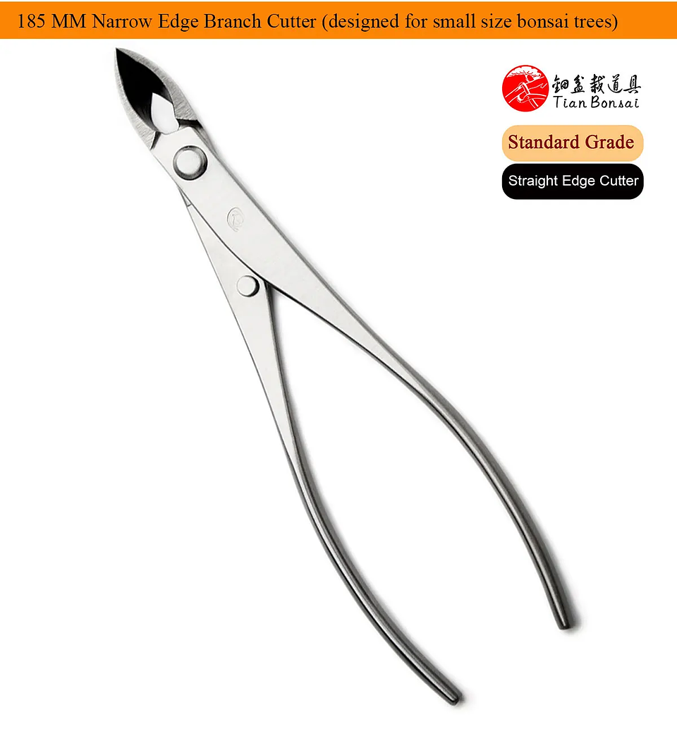 Standard Grade Straight Edge Branch Cutter | 3Cr13 Alloy Steel Bonsai Pruning Tool 22