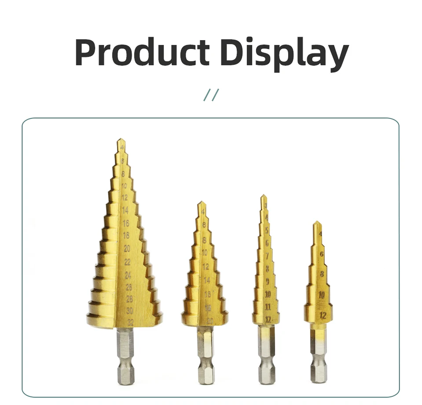 Coated HSS Step Drill Bit | High-Speed Steel Cone Cutter for Wood, Metal & Plastic 28