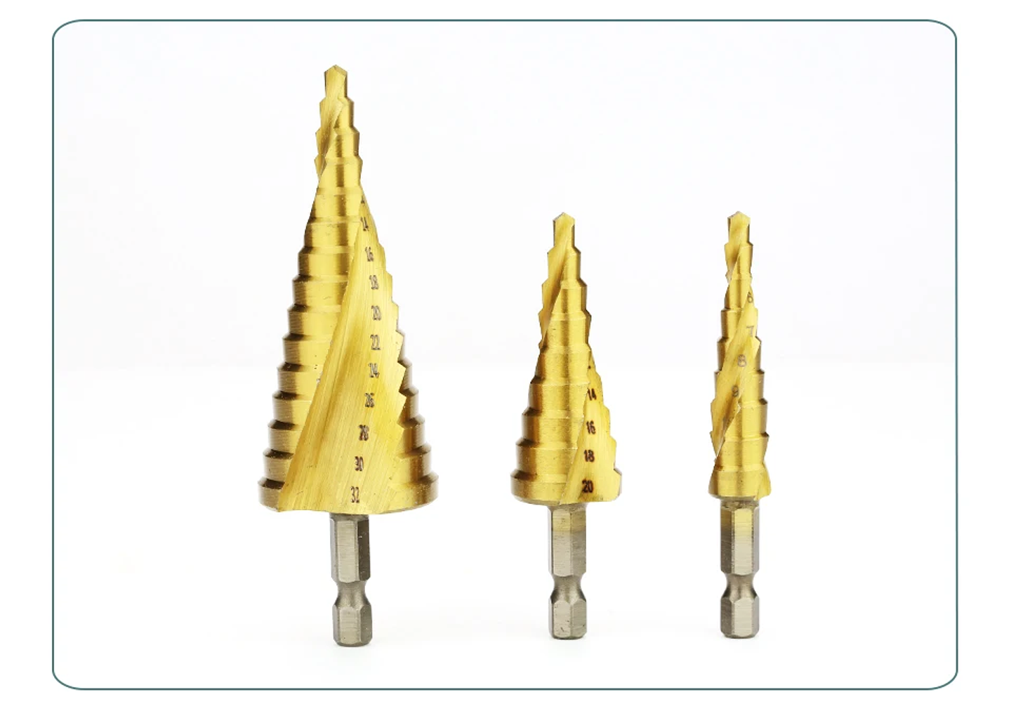 Coated HSS Step Drill Bit | High-Speed Steel Cone Cutter for Wood, Metal & Plastic 29