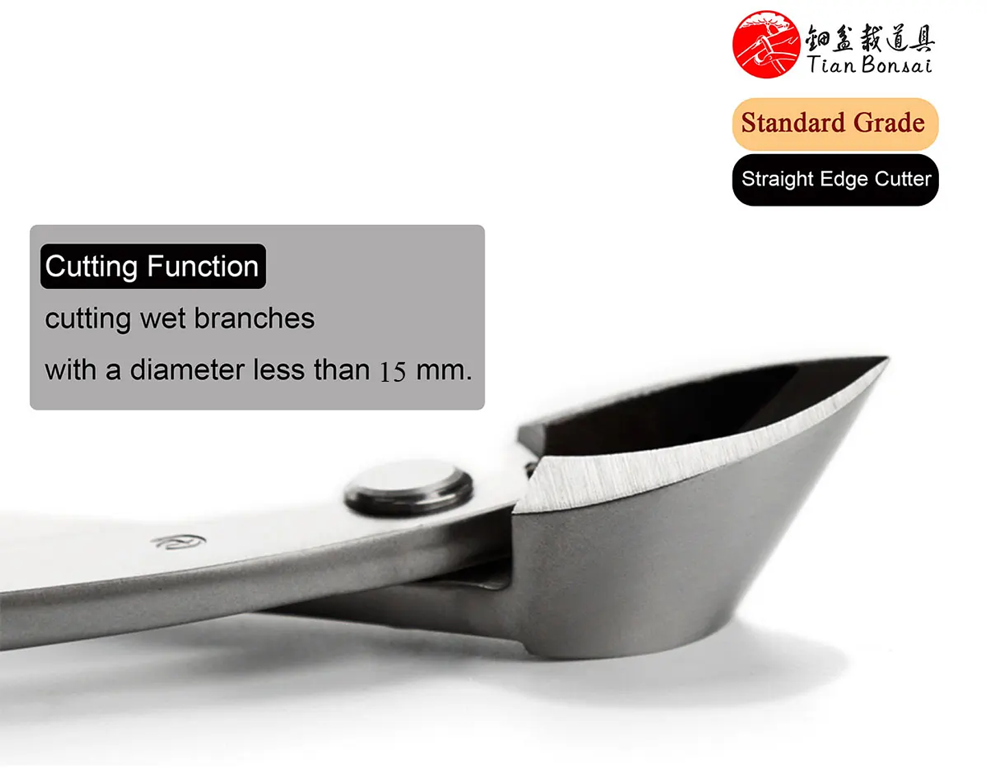 Standard Grade Straight Edge Branch Cutter | 3Cr13 Alloy Steel Bonsai Pruning Tool 36