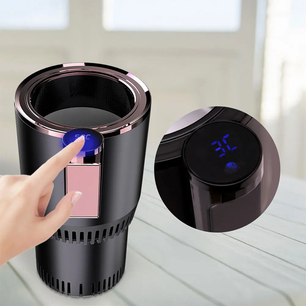 12V Car Cold Hot Cup Touch Screen for Beverage Can with Smart Digital Display 🥤 2