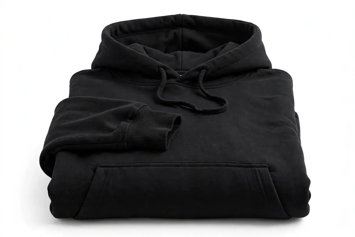 Poleron negro clásico talla L 