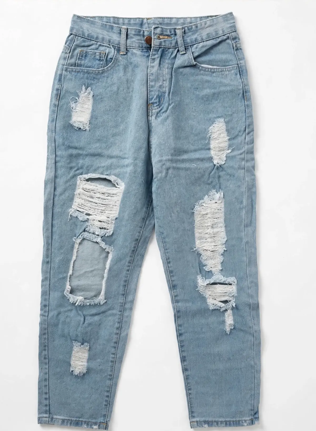 Jeans Mom Ripped Destroyed
