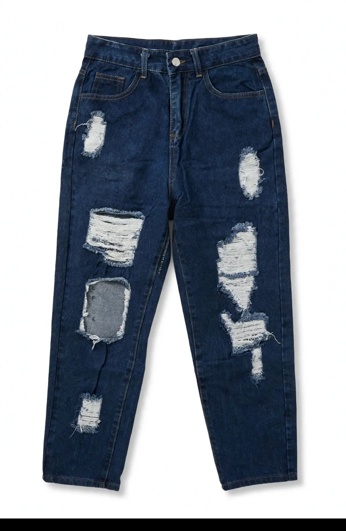Jeans Mom Ripped Destroyed 