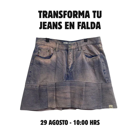 Transforma tu jeans en falda