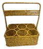 Cesta De Mimbre Colgante Portavasos 33cm - Miniatura 1