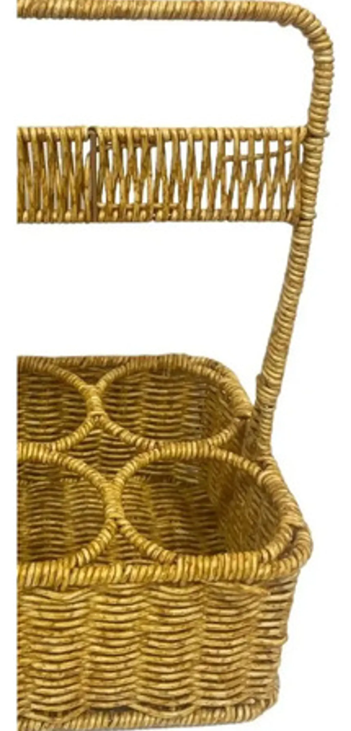 Cesta De Mimbre Colgante Portavasos 33cm 3