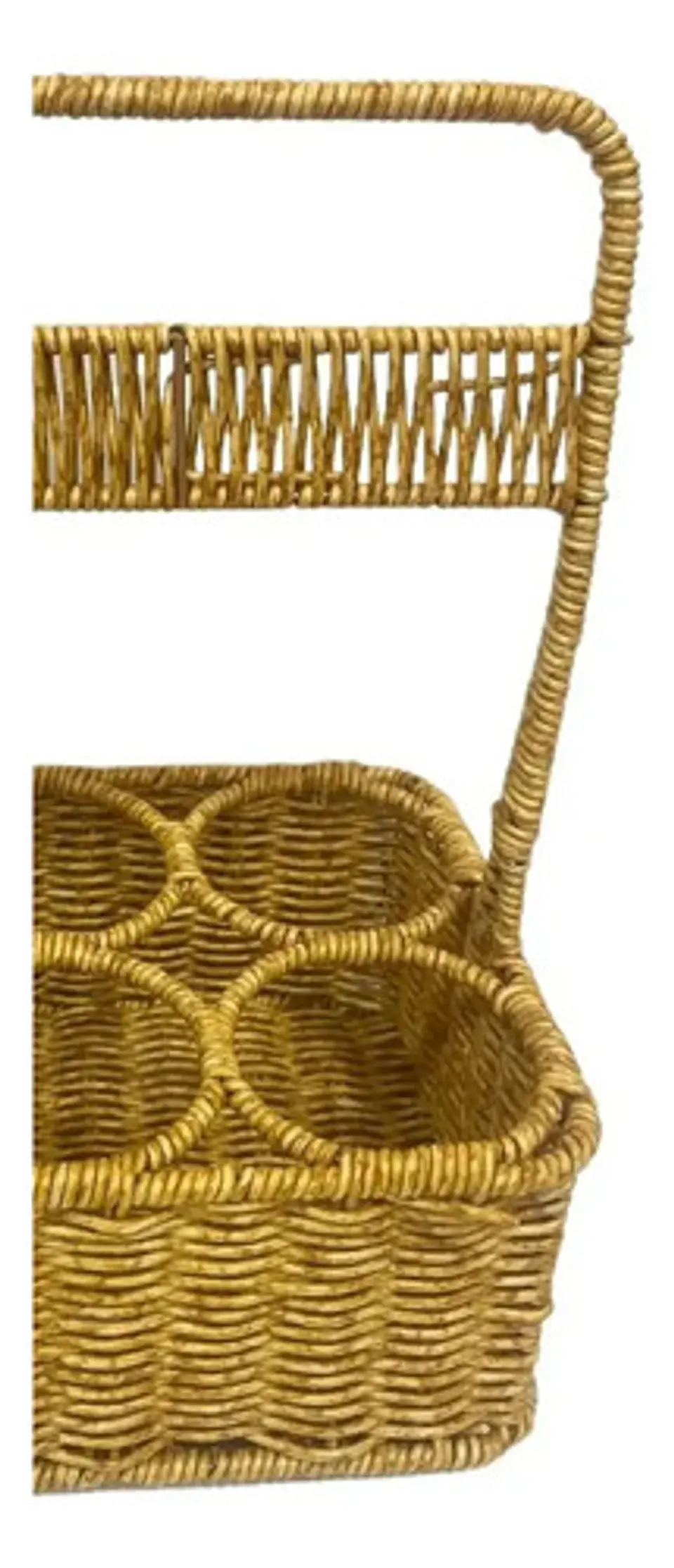 Cesta De Mimbre Colgante Portavasos 33cm 3