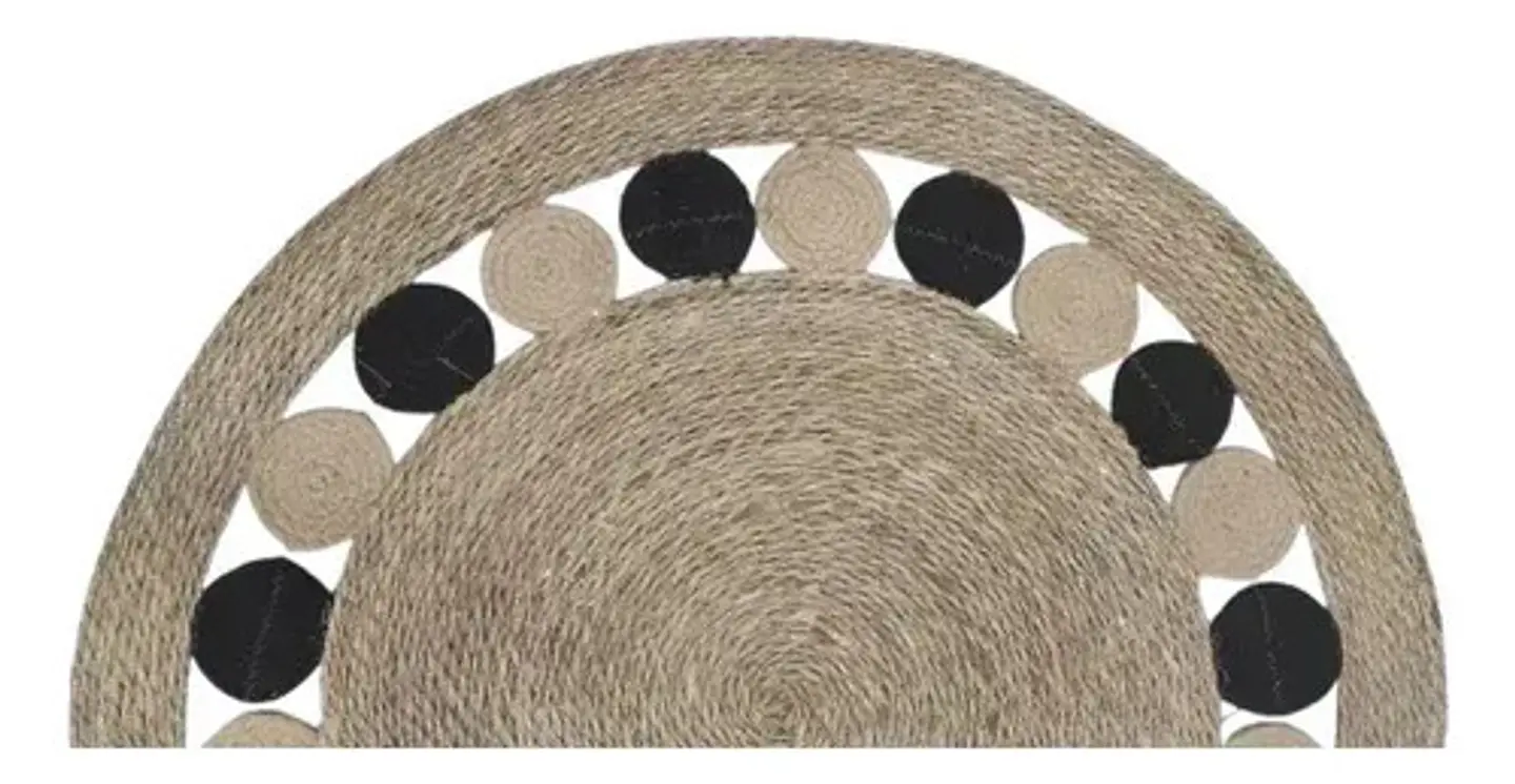 Alfombra De Yute Redonda 120 Cm Nm 2