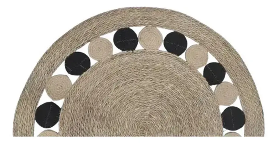 Alfombra De Yute Redonda 120 Cm Nm 2