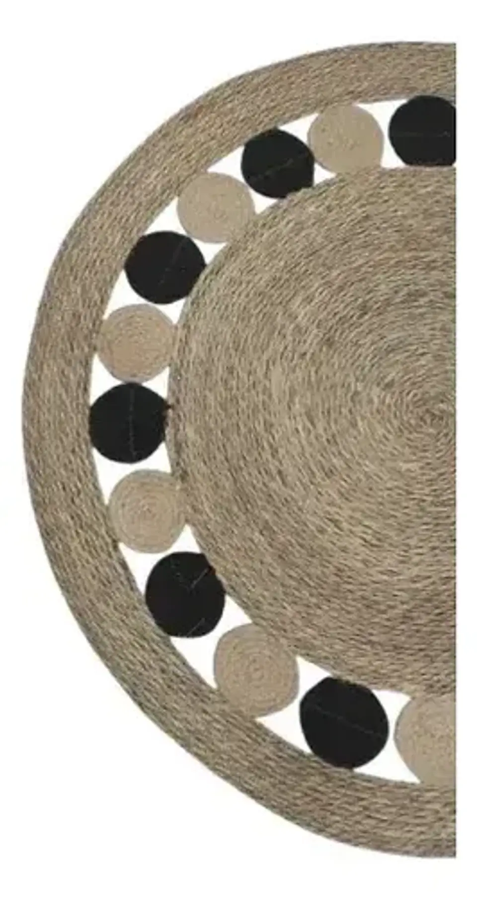 Alfombra De Yute Redonda 120 Cm Nm 5