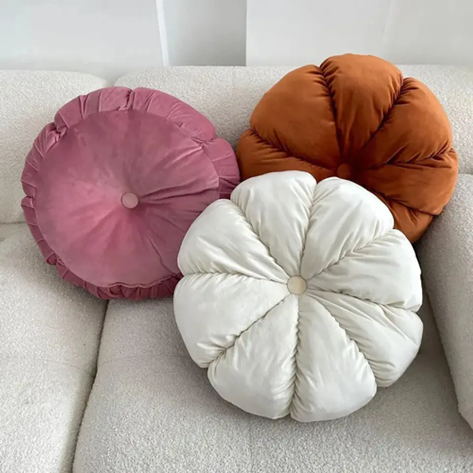 Cojin Elegante Decorativo Para Living Diseño De Flor 40*40cm 3