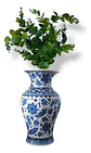 Ramo De Hojas Decorativo Artificial Realista - Miniatura 4