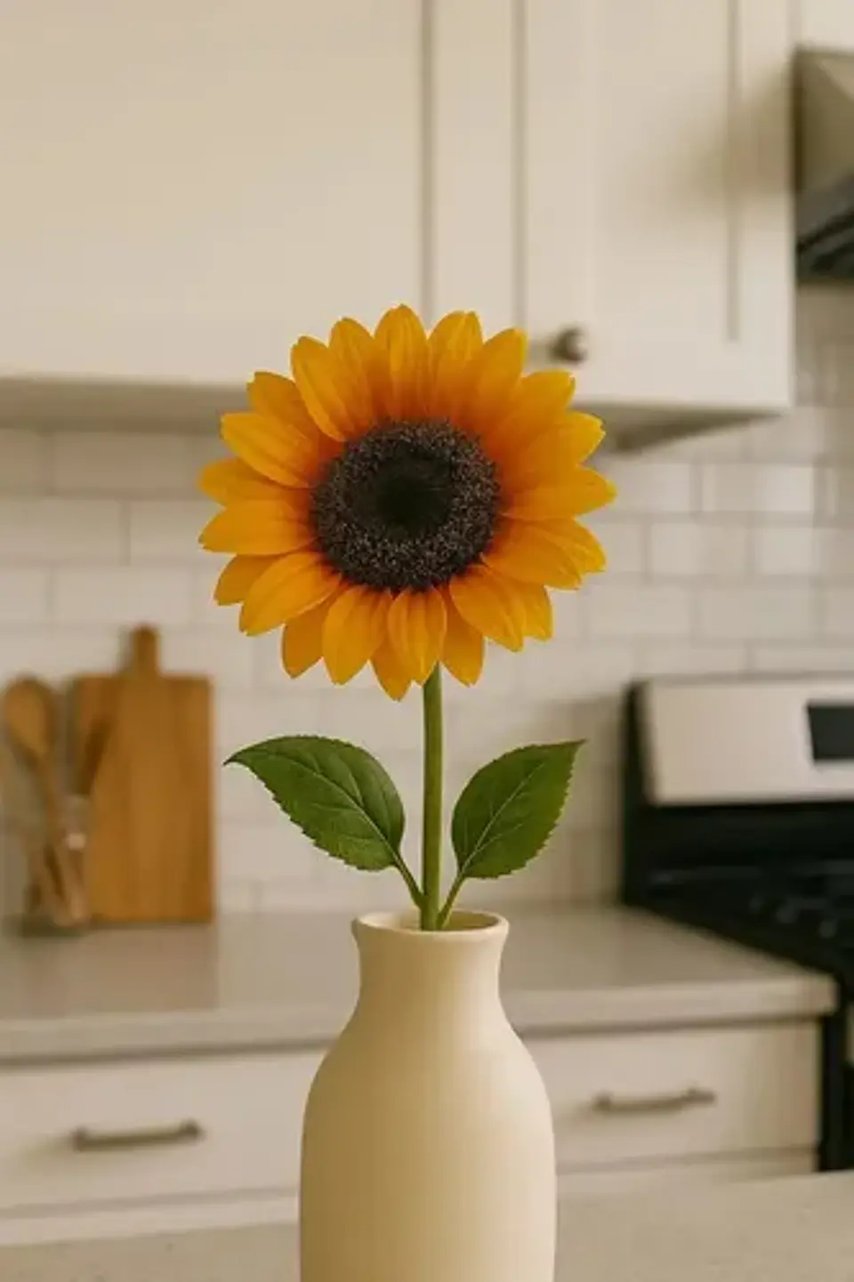 Girasol Artificiales Flor Decoración Hogar 63cm Vara 2