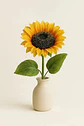 Girasol Artificiales Flor Decoración Hogar 63cm Vara - Miniatura 3