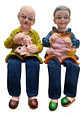 Figura Abuelitos Con Mascotas, 2 Unidades - Miniatura 1