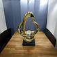 Adorno Figura Decorativa Calada Con Esfera  Elegancia - Miniatura 1