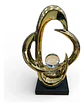 Adorno Figura Decorativa Calada Con Esfera  Elegancia - Miniatura 2