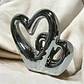 Figura Decorativa Corazones Entrelazados  Amor Y Elegancia - Miniatura 1
