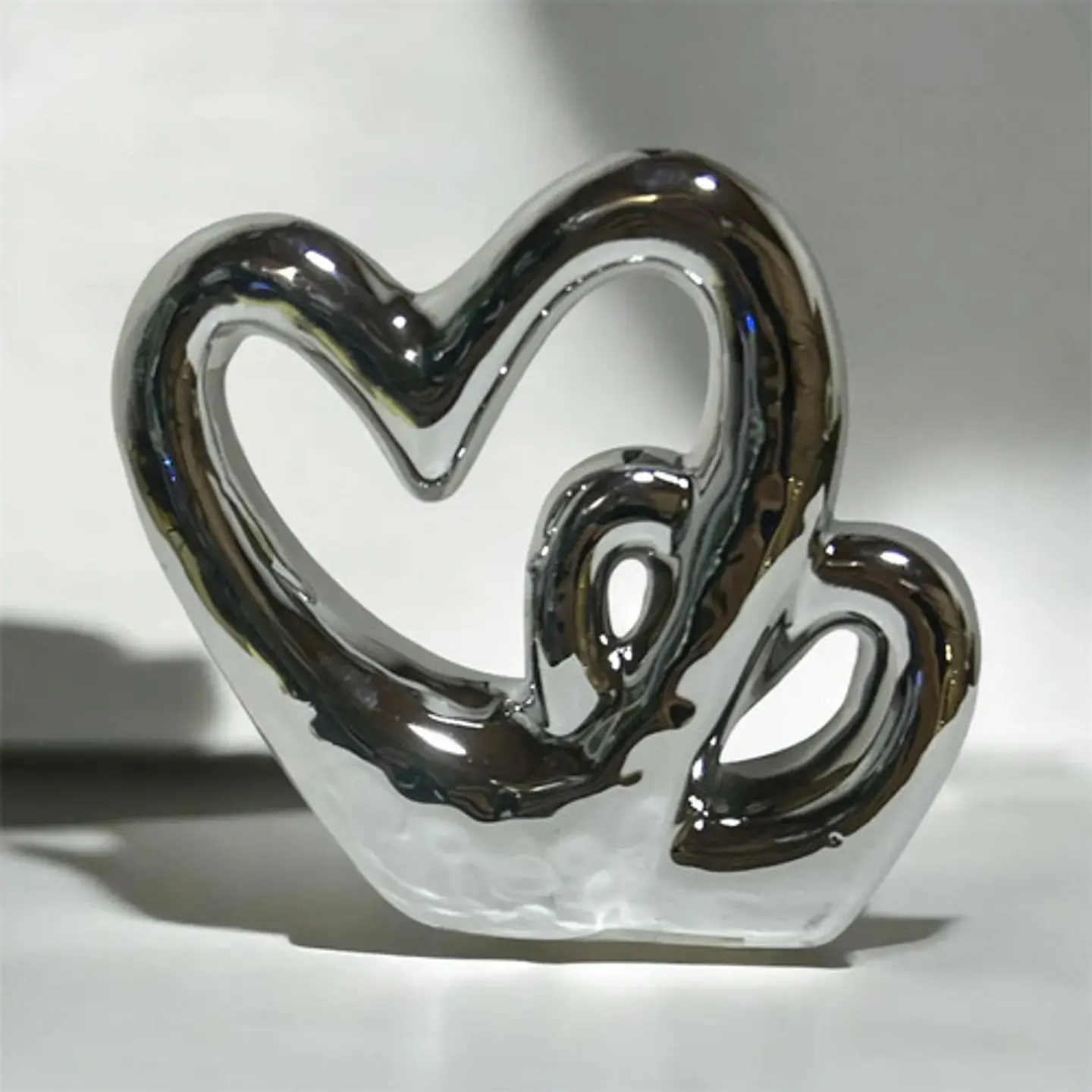 Figura Decorativa Corazones Entrelazados  Amor Y Elegancia 6