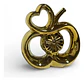 Figura Decorativa Manzana Con Corazón Y Detalle Floral - Miniatura 6