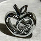 Figura Decorativa Manzana Con Corazón  Elegancia - Miniatura 4