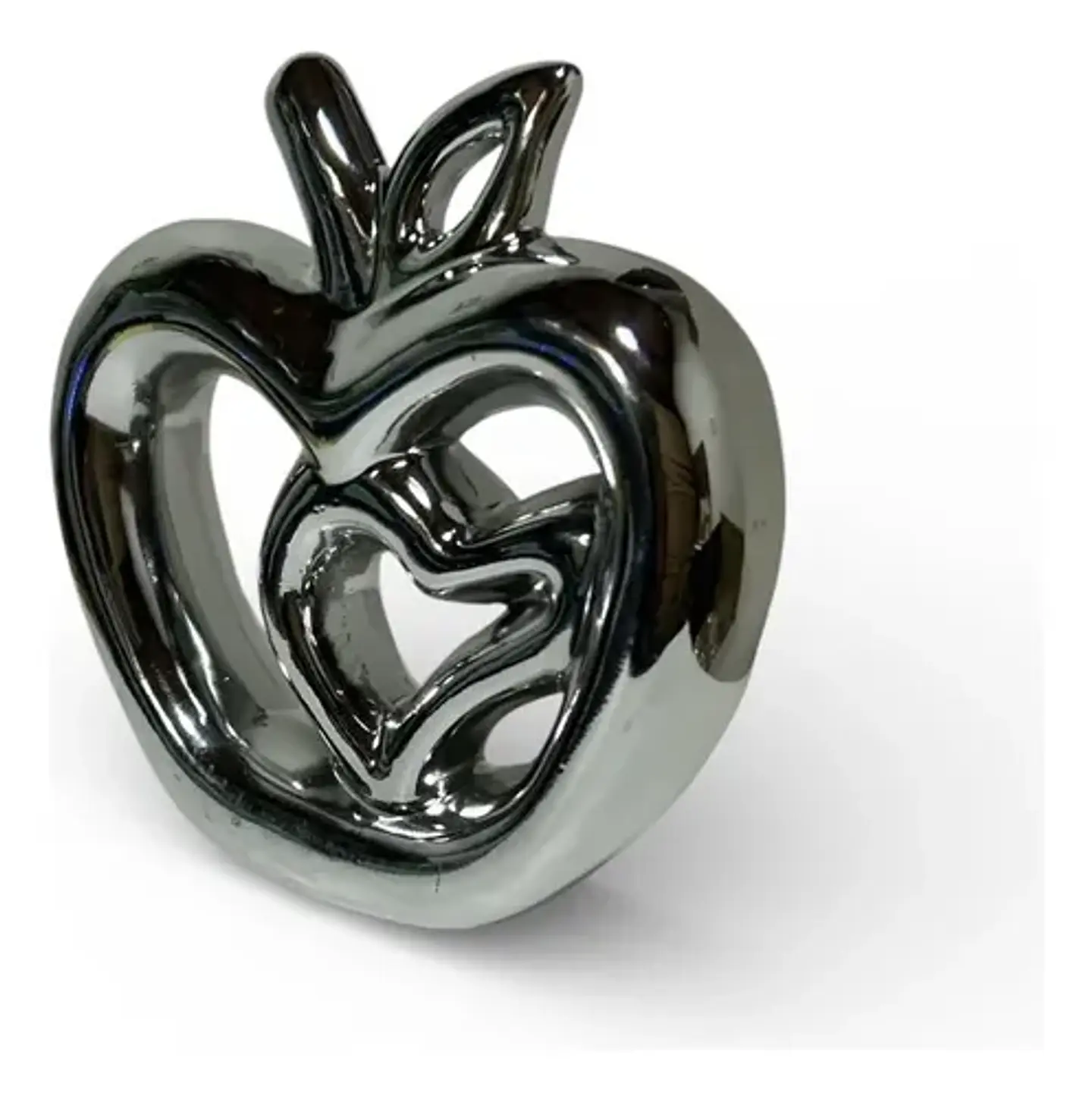 Figura Decorativa Manzana Con Corazón  Elegancia 7
