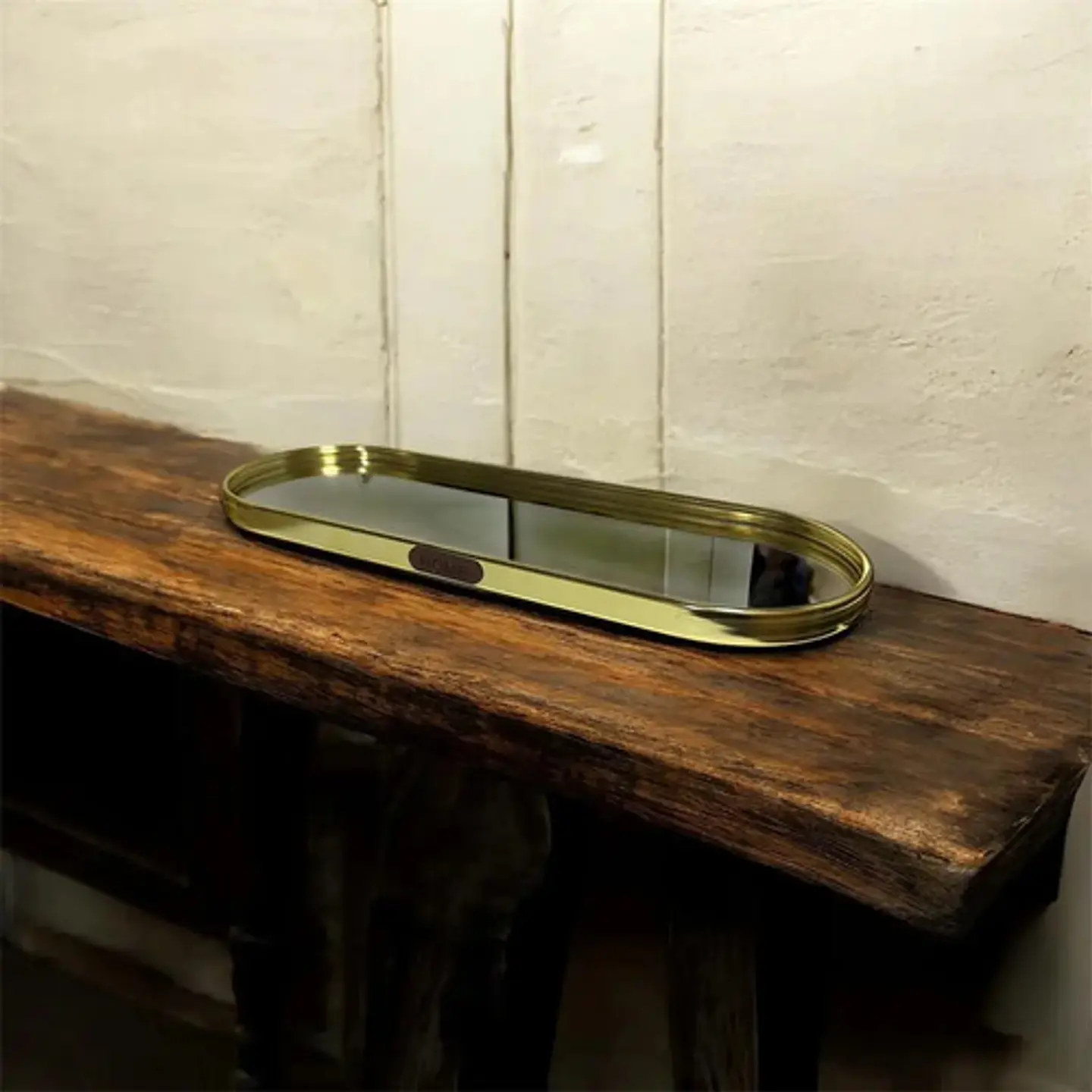 Bandeja Decorativa Dorada Home  Elegancia Y Estilo 1