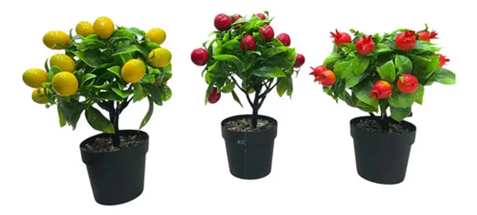 Planta Artificial Simulacion Bonsai De Limonero 3