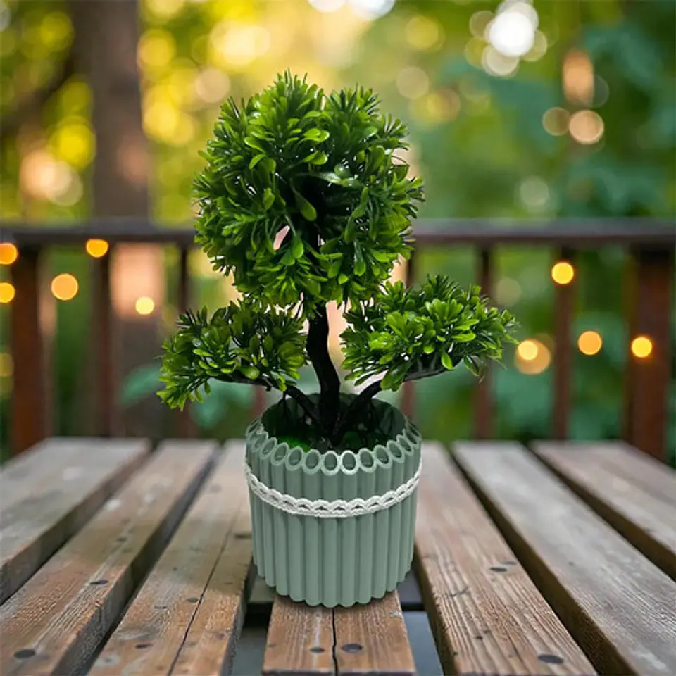 Elegante Planta Decorativa Tipo Bonsái  Estilo Natural 1