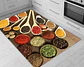 Set 2 Alfombras De Cocina Antideslizante Diseño Granos - Miniatura 4